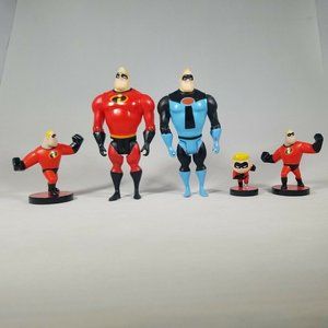 Incredibles MR INCREDIBLE figure 4" Cake Topper‎ JakksDisney Pixar + BONUS